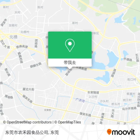 东莞市农禾园食品公司地图