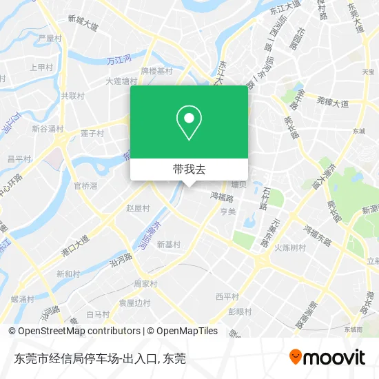 东莞市经信局停车场-出入口地图