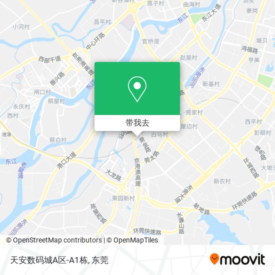 天安数码城A区-A1栋地图