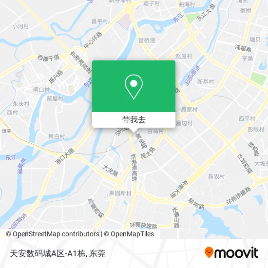天安数码城A区-A1栋地图