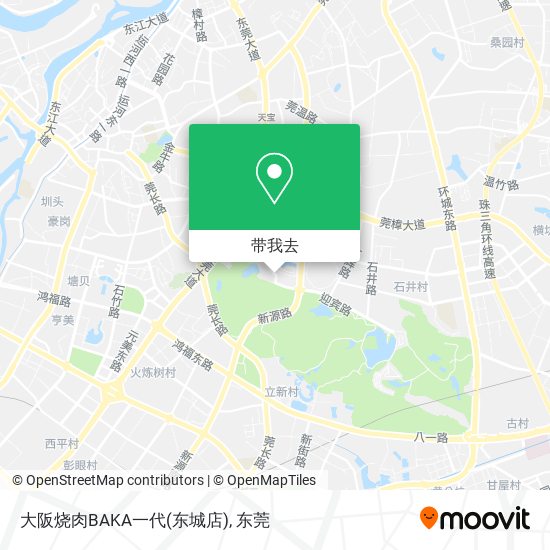 大阪烧肉BAKA一代(东城店)地图