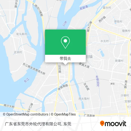 广东省东莞市外轮代理有限公司地图