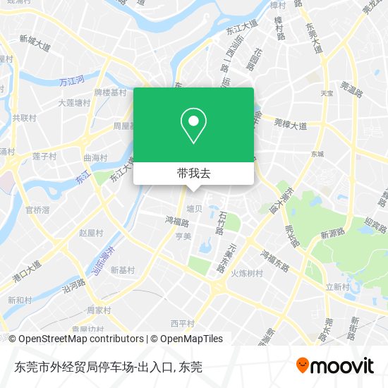 东莞市外经贸局停车场-出入口地图