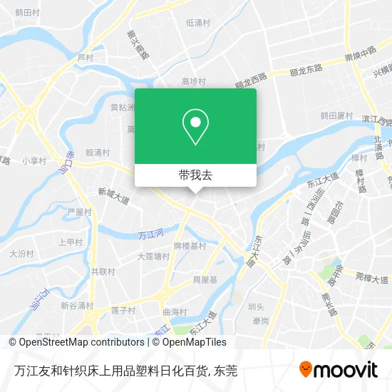 万江友和针织床上用品塑料日化百货地图