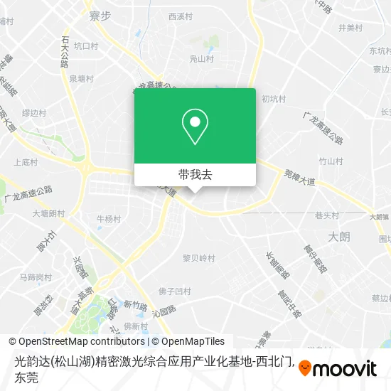 光韵达(松山湖)精密激光综合应用产业化基地-西北门地图