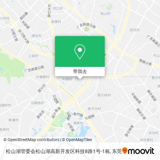 松山湖管委会松山湖高新开发区科技8路1号-1栋地图