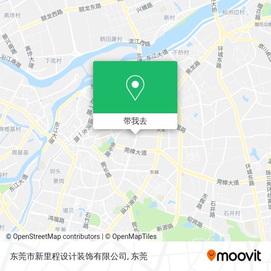 东莞市新里程设计装饰有限公司地图