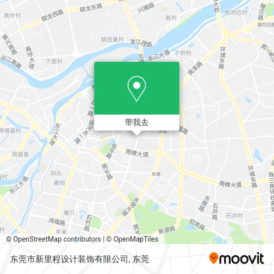 东莞市新里程设计装饰有限公司地图