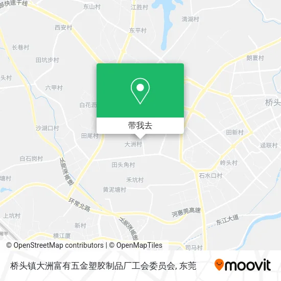 桥头镇大洲富有五金塑胶制品厂工会委员会地图