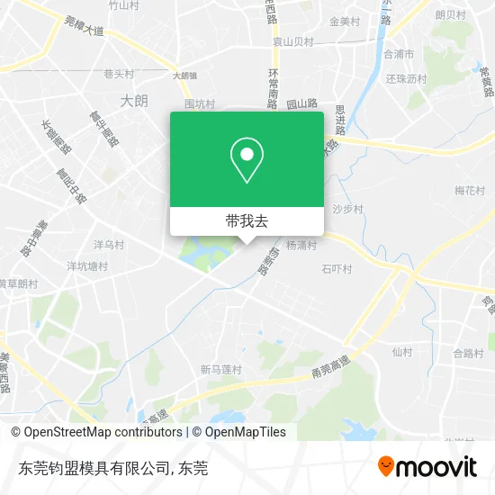 东莞钧盟模具有限公司地图