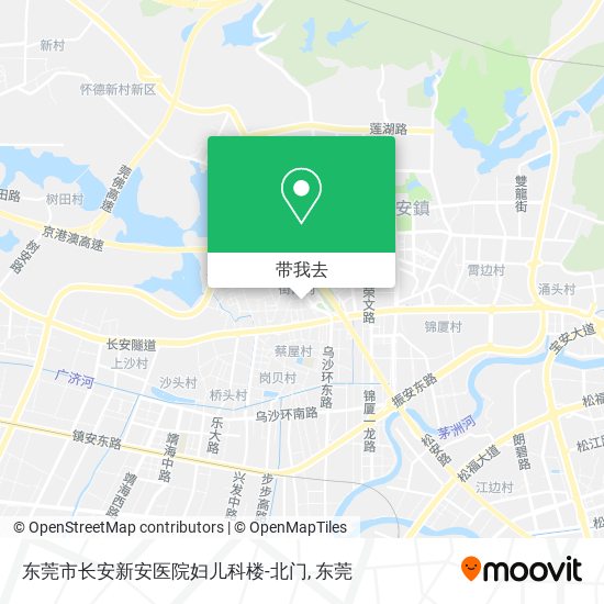 东莞市长安新安医院妇儿科楼-北门地图