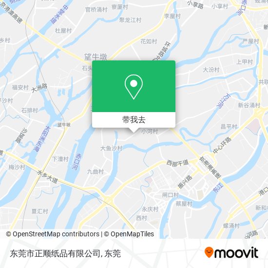 东莞市正顺纸品有限公司地图