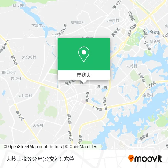 大岭山税务分局(公交站)地图