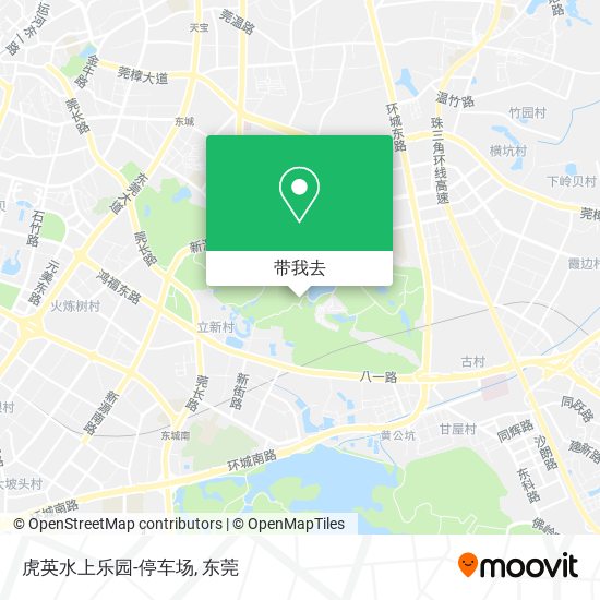 虎英水上乐园-停车场地图