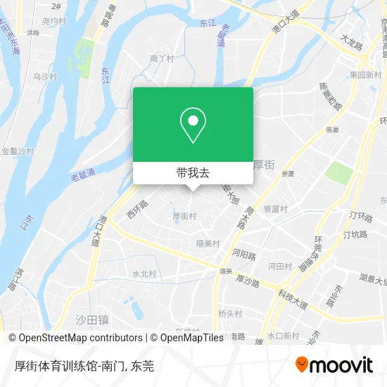 厚街体育训练馆-南门地图