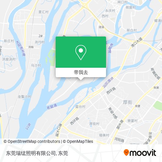 东莞瑞纮照明有限公司地图