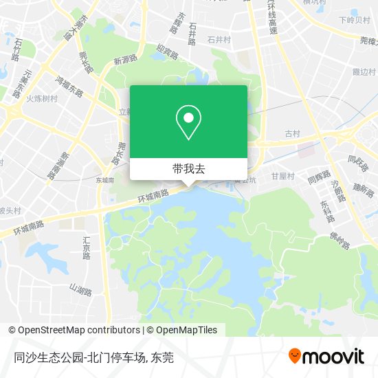 同沙生态公园-北门停车场地图