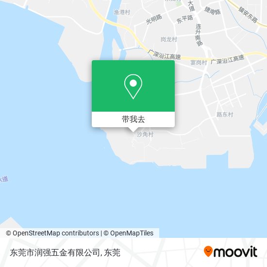 东莞市润强五金有限公司地图