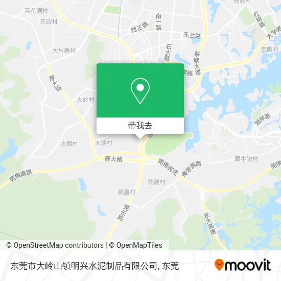 东莞市大岭山镇明兴水泥制品有限公司地图