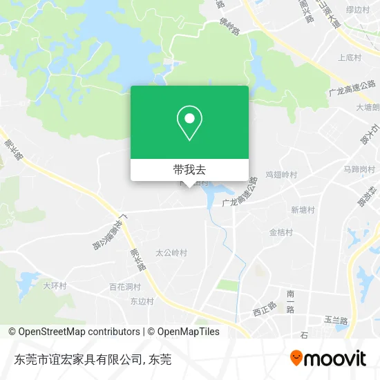 东莞市谊宏家具有限公司地图