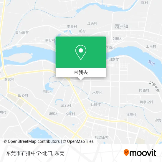 东莞市石排中学-北门地图