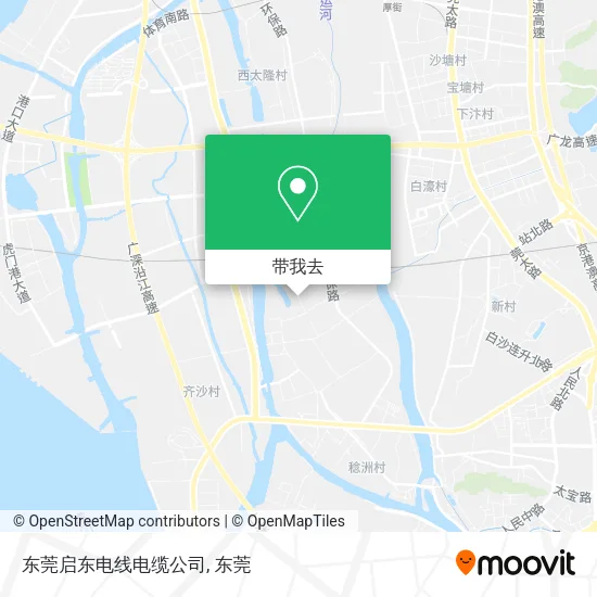 东莞启东电线电缆公司地图
