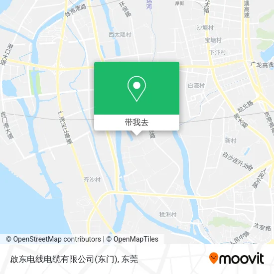 啟东电线电缆有限公司(东门)地图