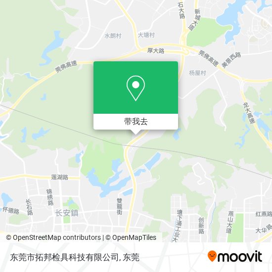 东莞市拓邦检具科技有限公司地图