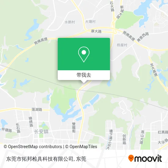 东莞市拓邦检具科技有限公司地图