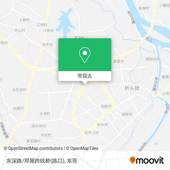 东深路/邓屋跨线桥(路口)地图