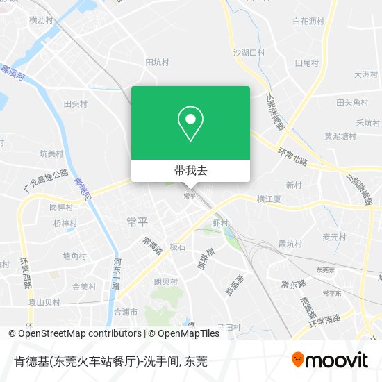 肯德基(东莞火车站餐厅)-洗手间地图