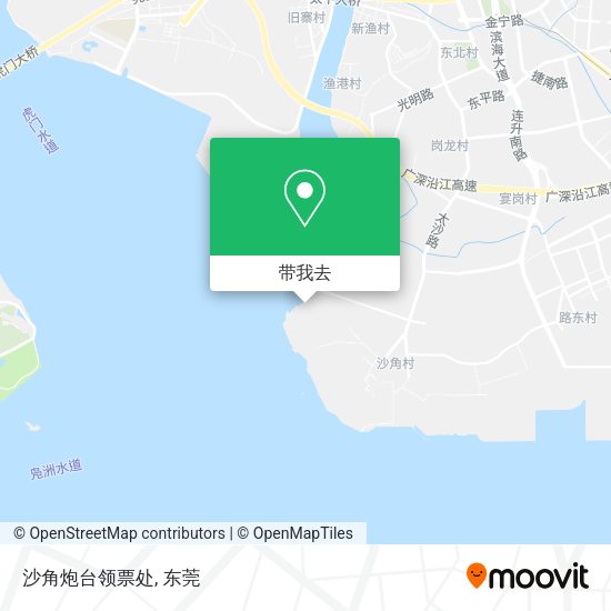 沙角炮台领票处地图
