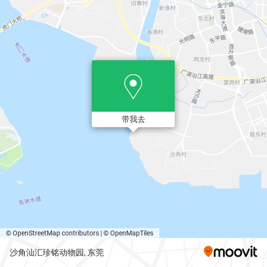 沙角汕汇珍铭动物园地图