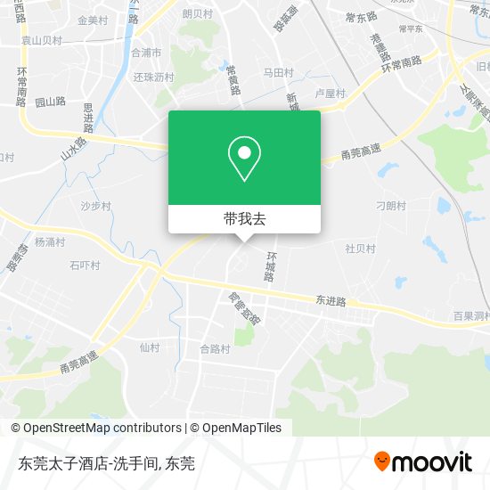 东莞太子酒店-洗手间地图