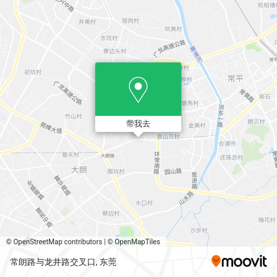常朗路与龙井路交叉口地图