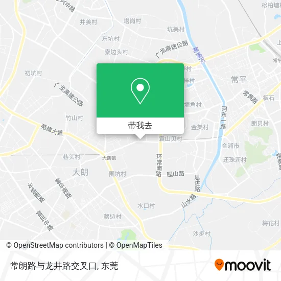 常朗路与龙井路交叉口地图