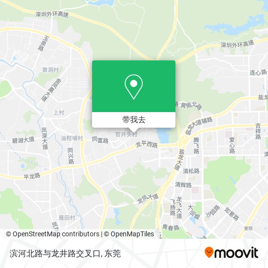 滨河北路与龙井路交叉口地图