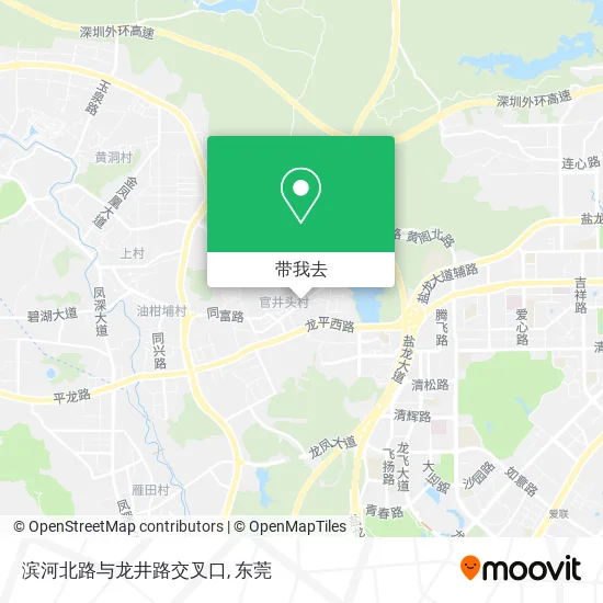滨河北路与龙井路交叉口地图