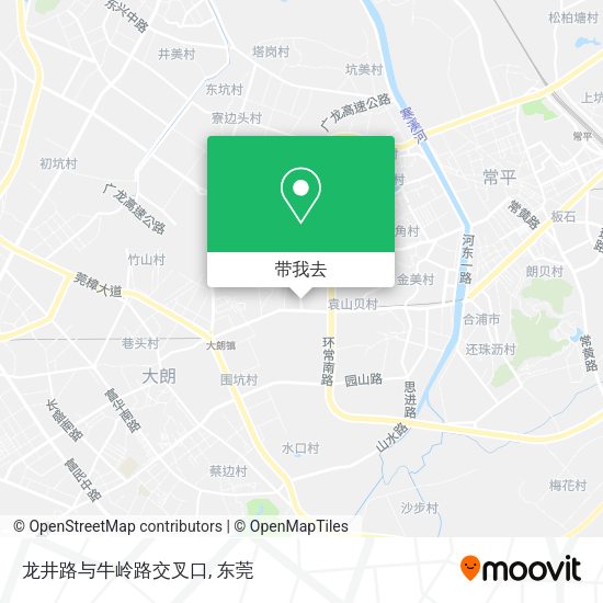 龙井路与牛岭路交叉口地图