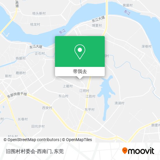 旧围村村委会-西南门地图