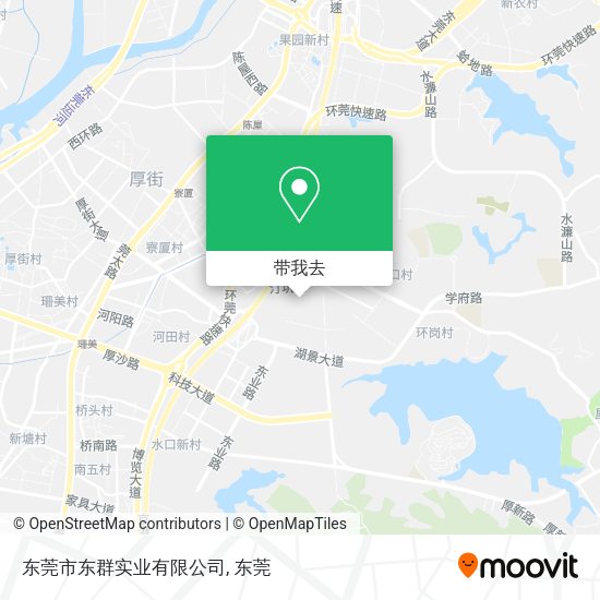 东莞市东群实业有限公司地图