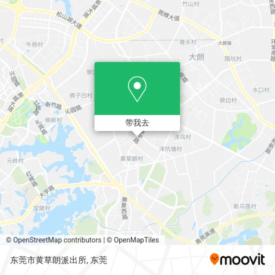 东莞市黄草朗派出所地图