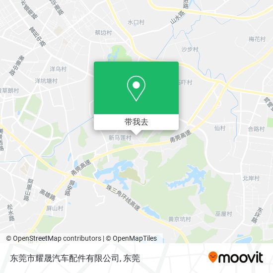 东莞市耀晟汽车配件有限公司地图