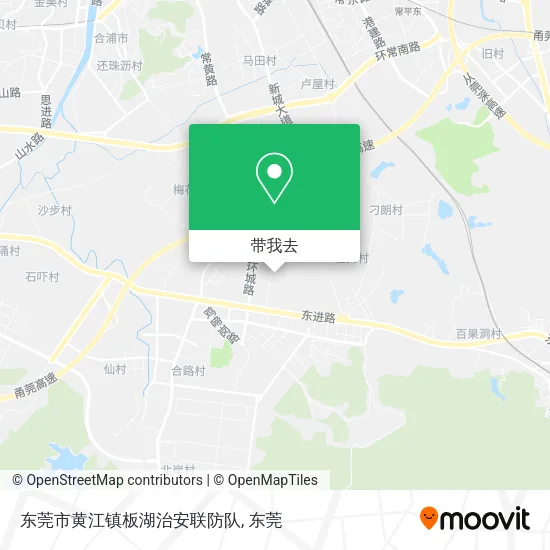东莞市黄江镇板湖治安联防队地图