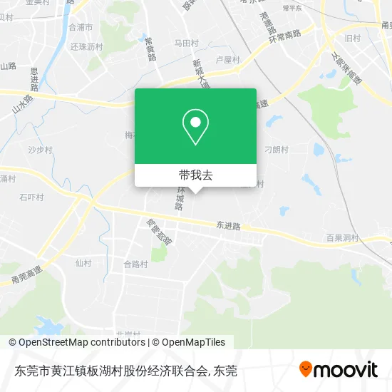 东莞市黄江镇板湖村股份经济联合会地图