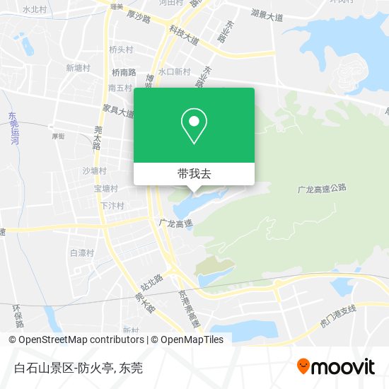 白石山景区-防火亭地图