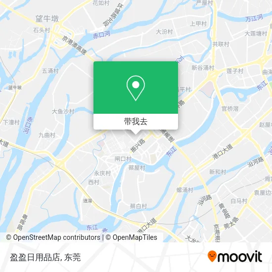 盈盈日用品店地图