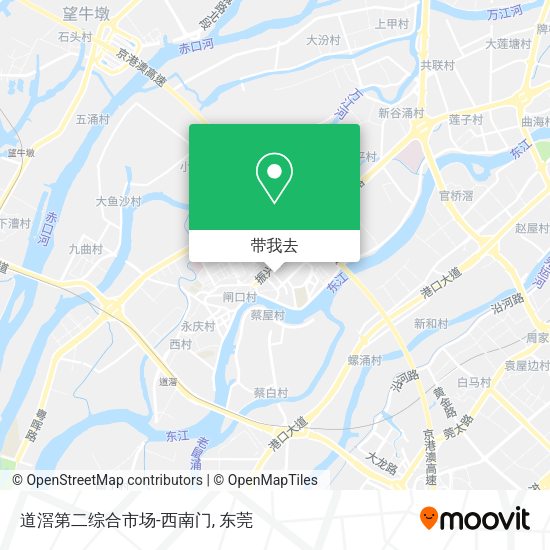 道滘第二综合市场-西南门地图
