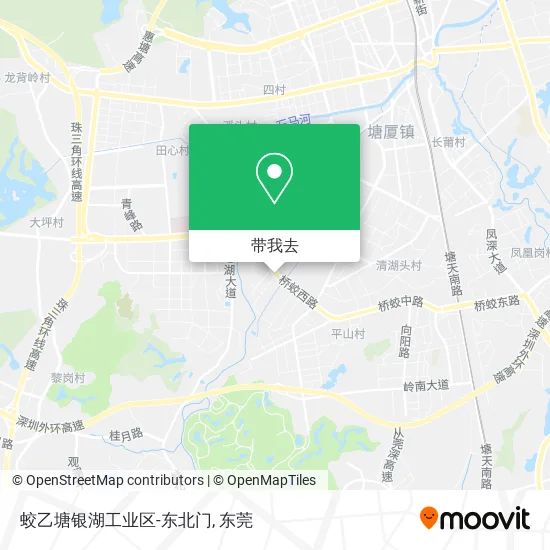 蛟乙塘银湖工业区-东北门地图