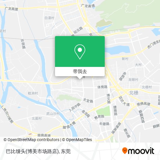 巴比馒头(博美市场路店)地图